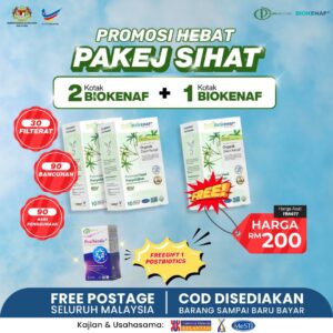 PAKEJ SIHAT (3 KOTAK BIOKENAF + 1 POSTBIOTIC)